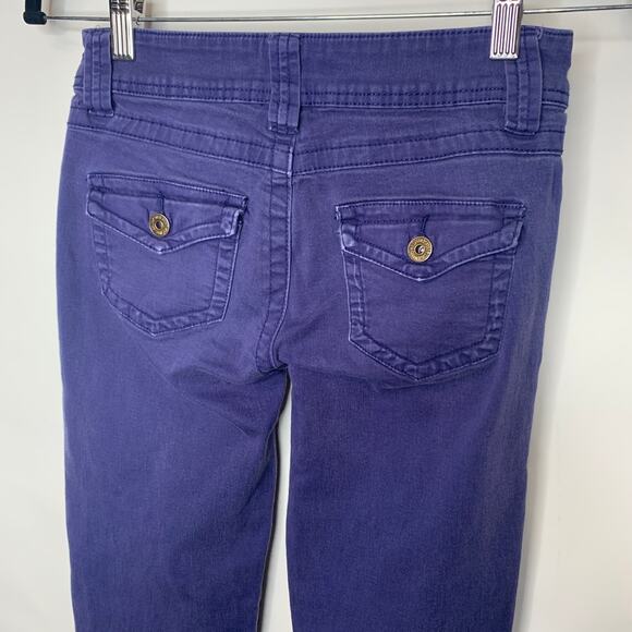 Y2K Spoon Jeans Blue Low Rise Flare Pants Jeans Sz 3 - Picture 5 of 8